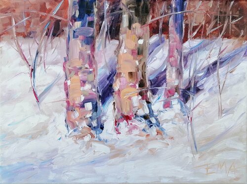 WINTER SUN KISSES van Emilia Milcheva, Schilderij te koop op Singulart