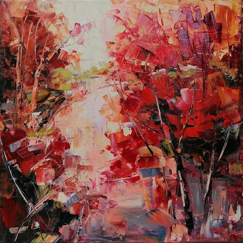 OCTOBER THE GORGEOUS series, piece 1 van Emilia Milcheva, Schilderij te koop op Singulart