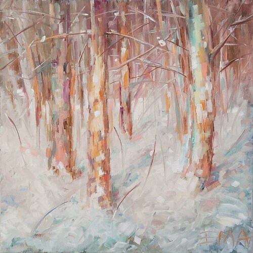 WINTER POETRY #6 van Emilia Milcheva, Schilderij te koop op Singulart