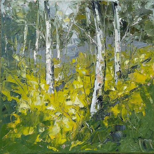 SPRING's BEATING HEART van Emilia Milcheva, Schilderij te koop op Singulart