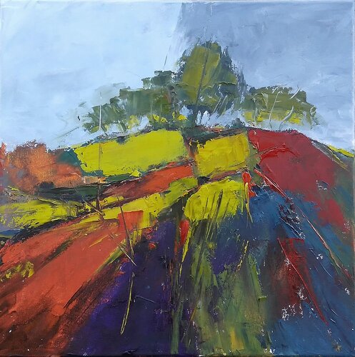 AUTUMN EDGES van Emilia Milcheva, Schilderij te koop op Singulart