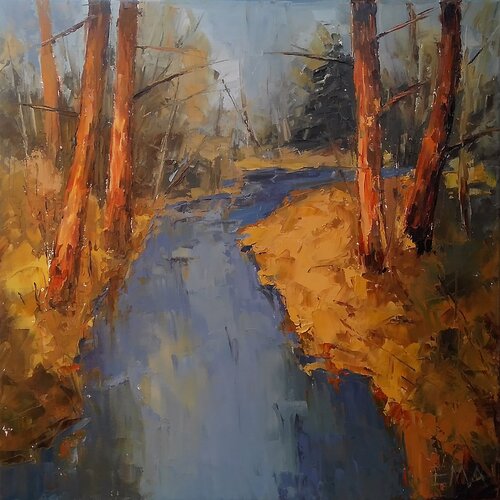 AUTUMN BEAT van Emilia Milcheva, Schilderij te koop op Singulart