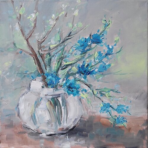 FIRST SPRING TOUCH van Emilia Milcheva, Schilderij te koop op Singulart