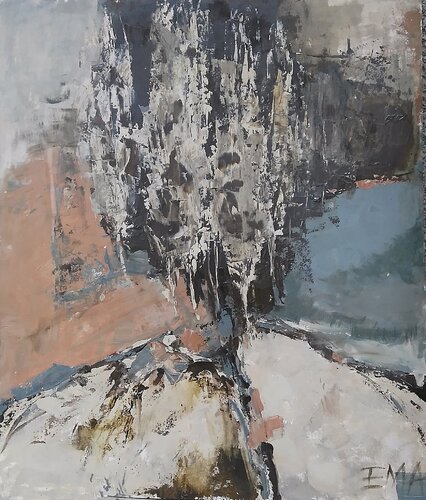 CROSSROAD POPLARS van Emilia Milcheva, Schilderij te koop op Singulart