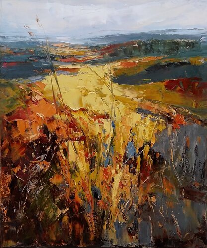 FLYING FIELDS van Emilia Milcheva, Schilderij te koop op Singulart