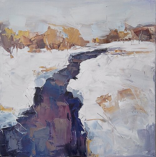 SOME DAYS ARE PURPLE van Emilia Milcheva, Schilderij te koop op Singulart