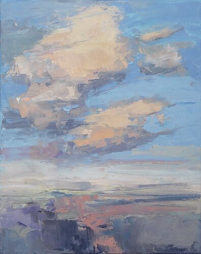 BIRD'S REALM - SUNRISE par Emilia Milcheva, Peinture en vente sur Singulart