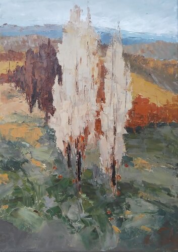 THREE GRACES par Emilia Milcheva, Peinture en vente sur Singulart