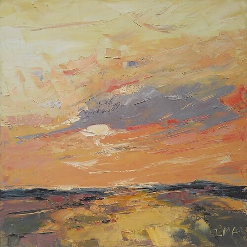 ONE SUNSET AT A TIME van Emilia Milcheva, Schilderij te koop op Singulart