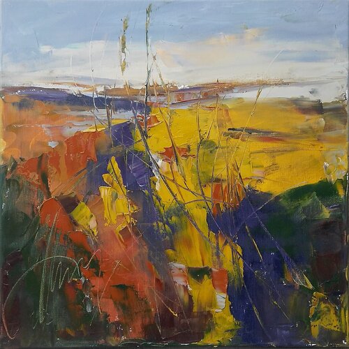 WIND LAND par Emilia Milcheva, Peinture en vente sur Singulart