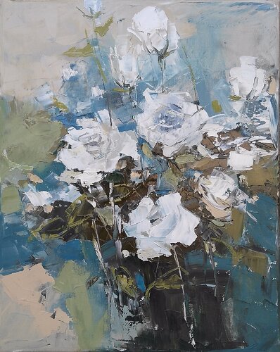 COLD DAYS ARE ALSO TIME TO LOVE par Emilia Milcheva, Peinture en vente sur Singulart