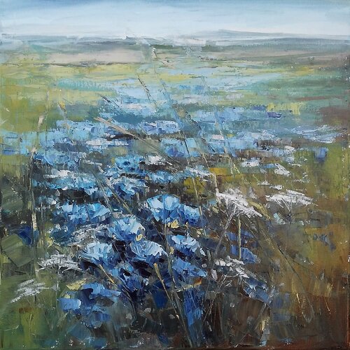 BECAUSE OF YOUR EYES par Emilia Milcheva, Peinture en vente sur Singulart
