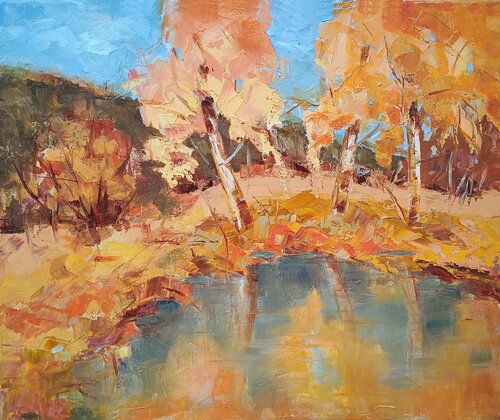 THE WARMTH OF THE DAY par Emilia Milcheva, Peinture en vente sur Singulart