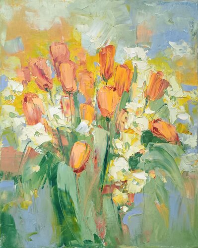 SPRING GEMS par Emilia Milcheva, Peinture en vente sur Singulart