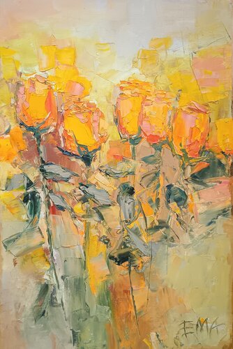BECAUSE OF YOUR LIGHT par Emilia Milcheva, Peinture en vente sur Singulart