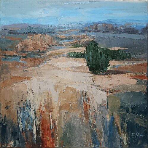 WARMED GROUNDS van Emilia Milcheva, Schilderij te koop op Singulart