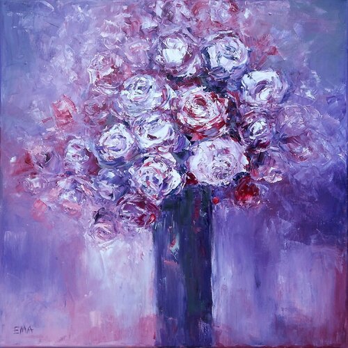PURPLE LOVE van Emilia Milcheva, Schilderij te koop op Singulart