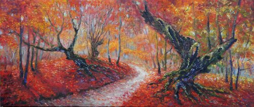 WARM AUTUMN van Emilia Milcheva, Schilderij te koop op Singulart