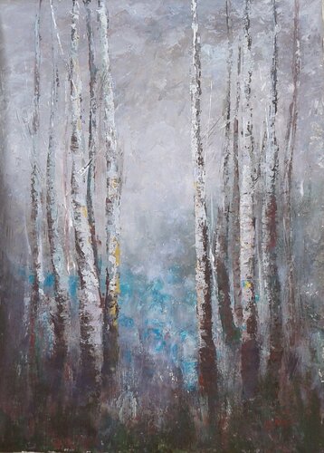 TREES STORIES #1 van Emilia Milcheva, Schilderij te koop op Singulart