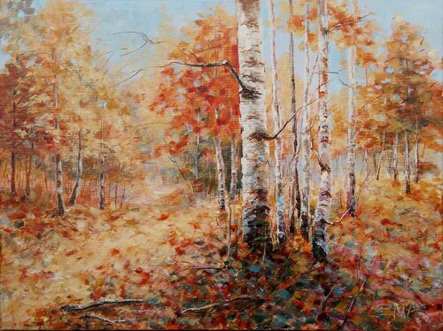 BRIGHT AUTUMN di Emilia Milcheva, Pittura in vendita su Singulart