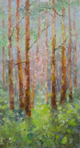 AN APRIL DAY IN WOODS van Emilia Milcheva, Schilderij te koop op Singulart