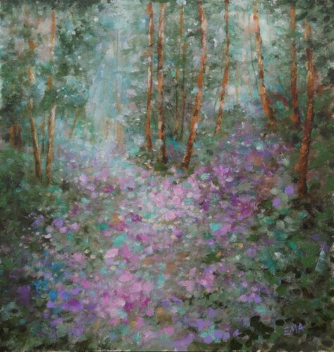 ENCHANTED WOODS van Emilia Milcheva, Schilderij te koop op Singulart