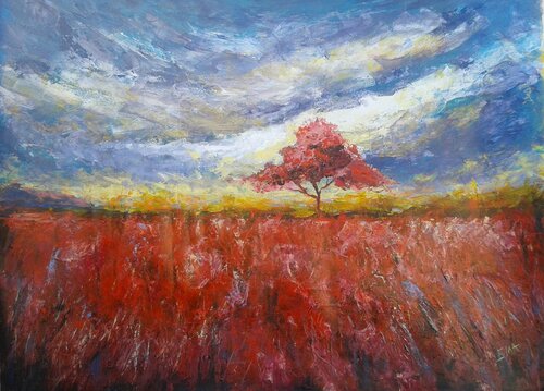 DISTANT LOVE van Emilia Milcheva, Schilderij te koop op Singulart