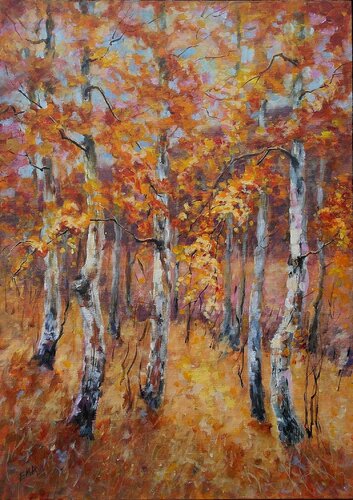 AUTUMN SPLENDOR van Emilia Milcheva, Schilderij te koop op Singulart