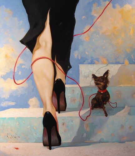 ,,GLAMOUR,, van Vadim Kovalev, Schilderij te koop op Singulart