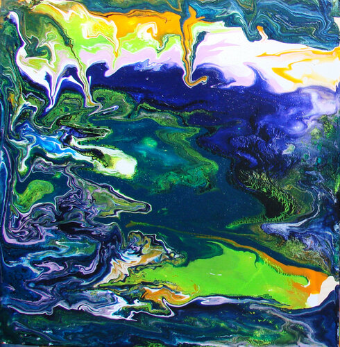 Night Lake di Olga Zinovich, Pittura in vendita su Singulart