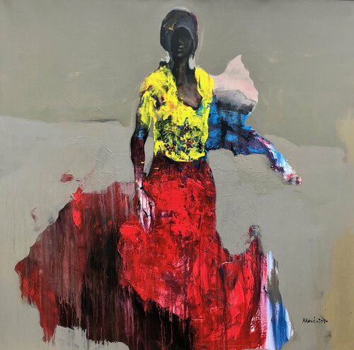 Je t'aime tous les jours by Khaled Alkhani, Painting for Sale on Singulart