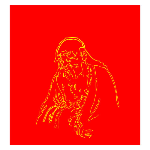 "Lao Tzu, meditating" (Chinese colors Var. 1) Harald Gsaller