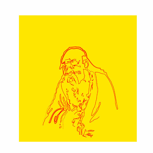 "Lao Tzu, meditating" (Chinese colors Var. 2) Harald Gsaller