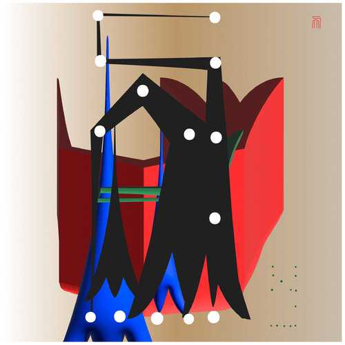 "Ecstatic Journeys to the Stars" (Var. 19)  Unique piece par Harald Gsaller, Œuvre sur papier en vente sur Singulart