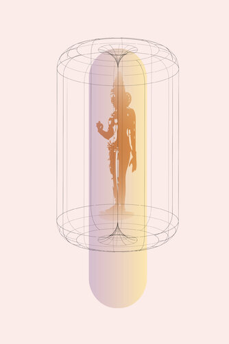 "Parvati" (Var. 1)  Unique piece par Harald Gsaller, Dessin en vente sur Singulart