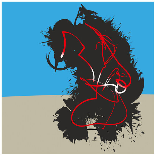 "Sitting in Oblivion / zuowang" (Var. A)  medium size by Harald Gsaller, Work on Paper for Sale on Singulart