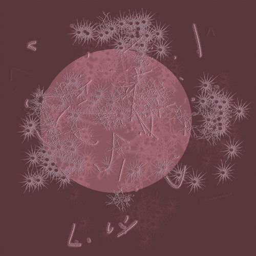 "Mauve Moon" Unique piece van Harald Gsaller, Digitaal te koop op Singulart