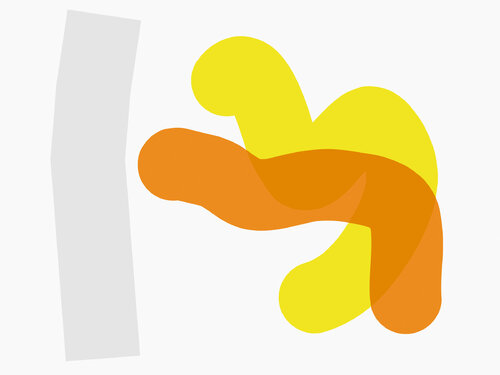 "Two Blobs inspecting a Wall" by Harald Gsaller, Digital for Sale on Singulart