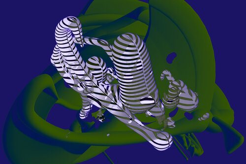 "SWANSorZEBRAS Var2" van Harald Gsaller, Digitaal te koop op Singulart