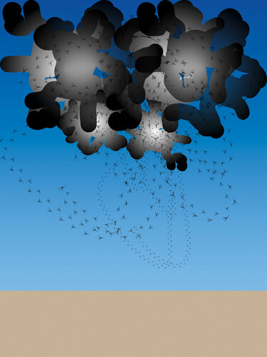 "Auspicious Clouds A" di Harald Gsaller, Digitale in vendita su Singulart