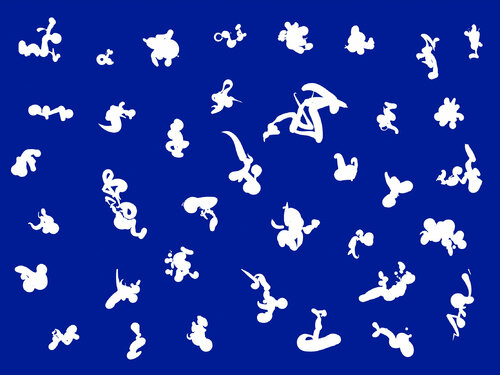 "The Sacred Chart of the 10,000 Things (blue)" par Harald Gsaller, Digital en vente sur Singulart