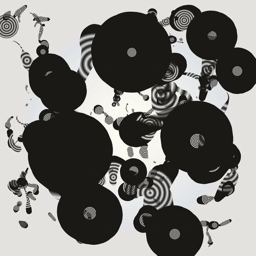 "Disks /Rings (pearl ground)" Unique piece von Harald Gsaller, Druck kaufen auf Singulart