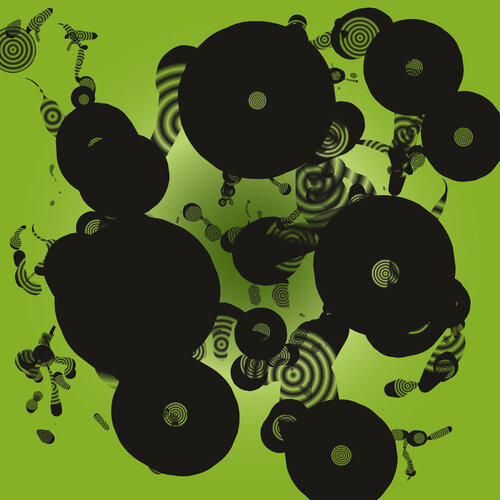 "Disks /Rings (peridot green)" di Harald Gsaller, Stampa in vendita su Singulart