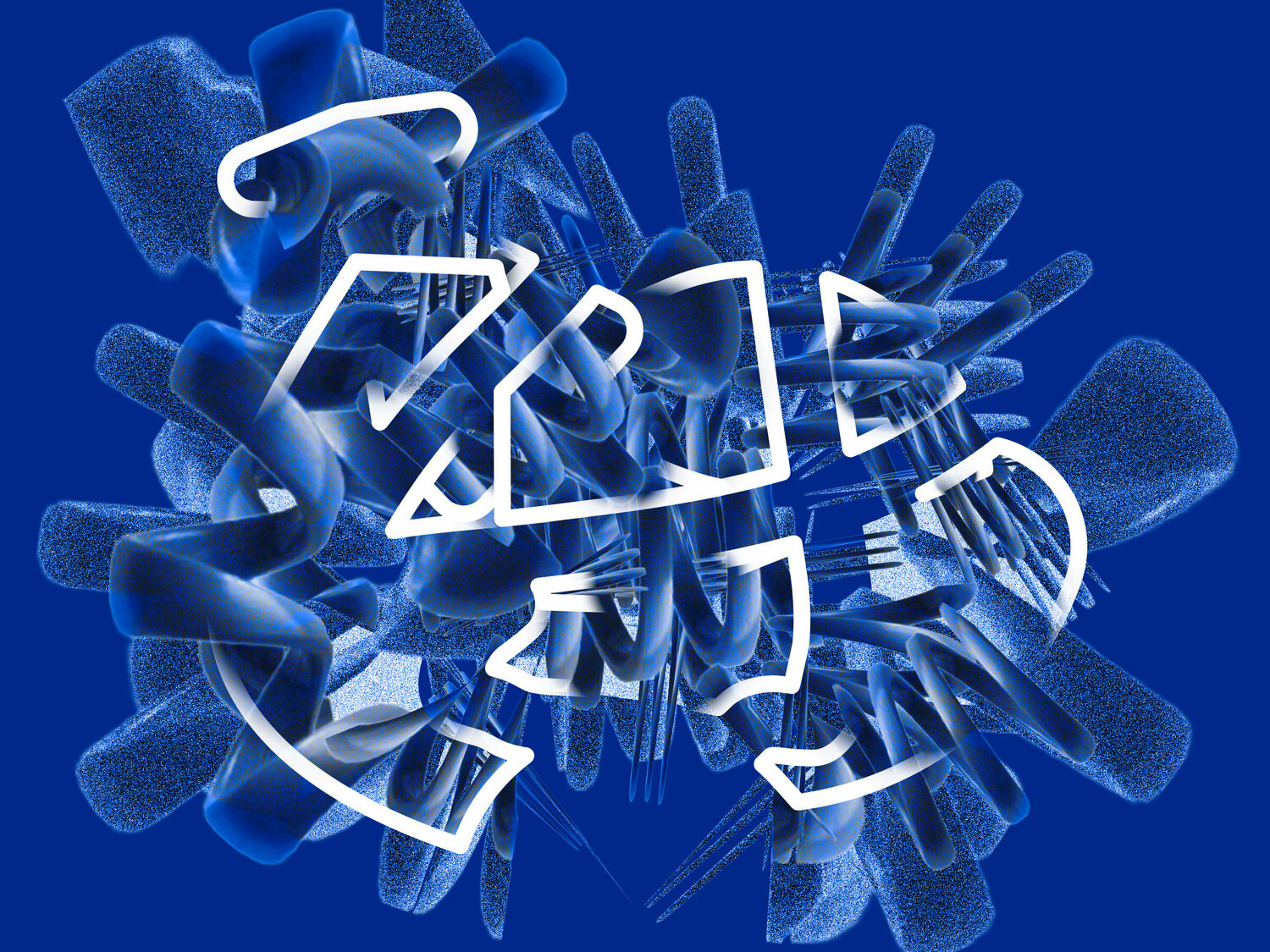 "Masked Presence / Electric Sheep (blue)" Harald Gsaller