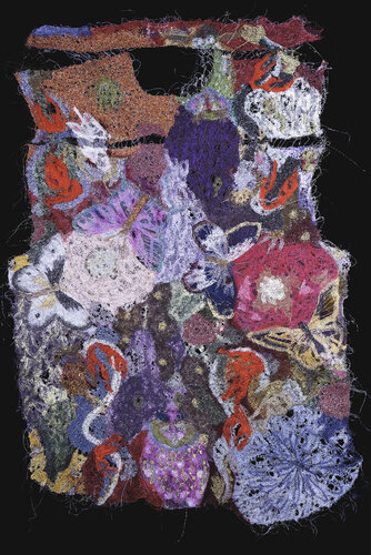 Love for All Things Shirt Collar/Yoke/Back van Aomi Kikuchi, Textiel te koop op Singulart