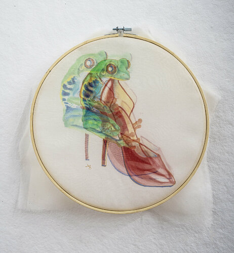 Emaciated von Aomi Kikuchi, Textil kaufen auf Singulart