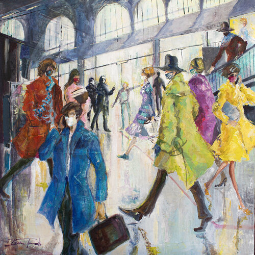 Au bal masqué HoéHoé! by Damian Tirado, Painting for Sale on Singulart