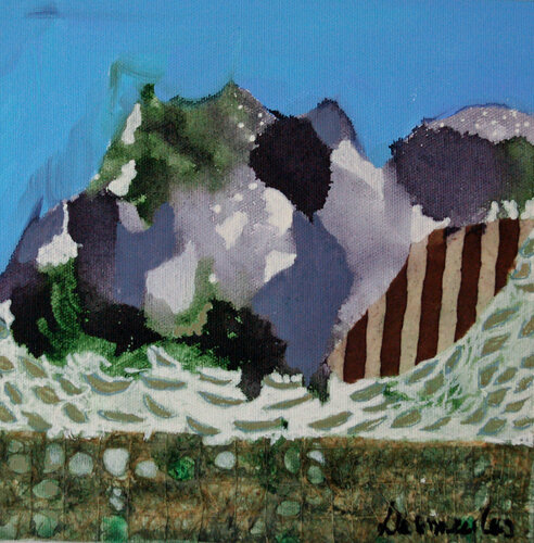 Au pied de la montagne de Dominique Desmeules, Pintura a la venta en Singulart