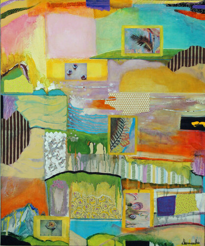 Fenêtres sur jardin 2 par Dominique Desmeules, Peinture en vente sur Singulart