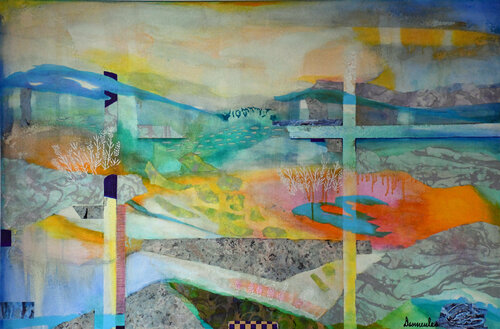 Vallée joyeuse par Dominique Desmeules, Peinture en vente sur Singulart